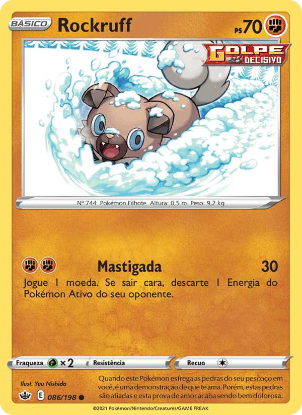 Rockruff, carta 86 de Reinado Arrepiante