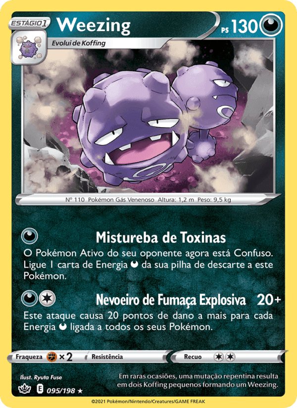 Weezing, carta 95 de Reinado Arrepiante