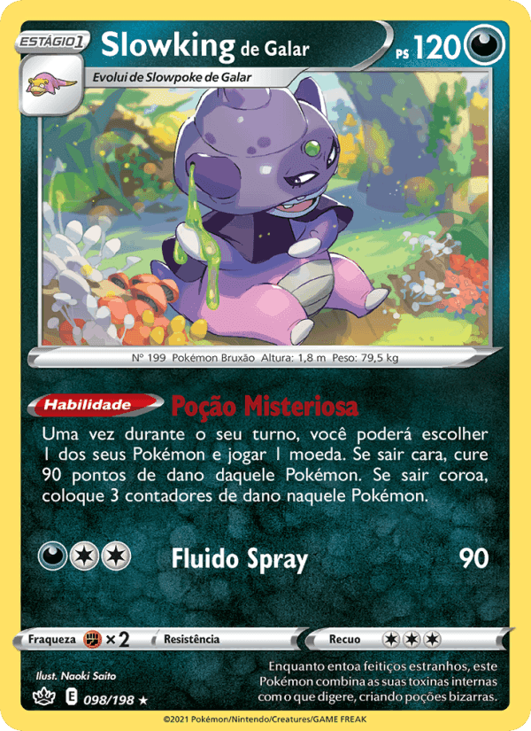Slowking de Galar, card 98 from Reinado Arrepiante