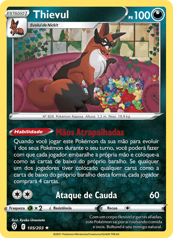 Thievul, carta 105 de Céus em Evolução