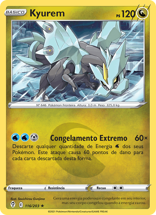 Kyurem, carta 116 de Céus em Evolução