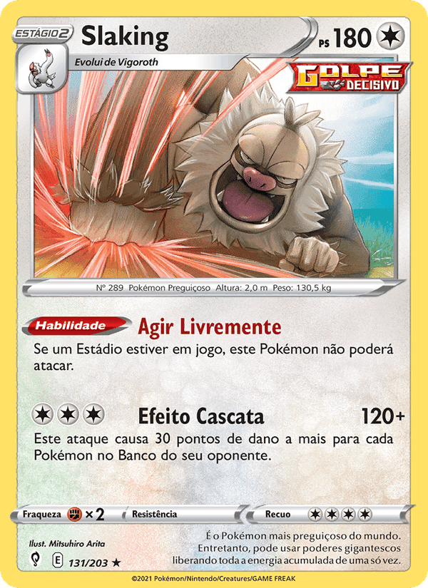 Slaking, carta 131 de Céus em Evolução