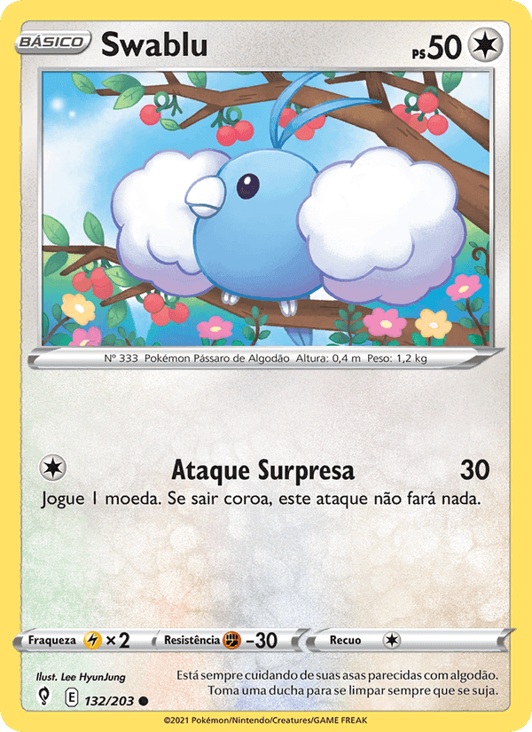 Swablu, carta 132 de Céus em Evolução