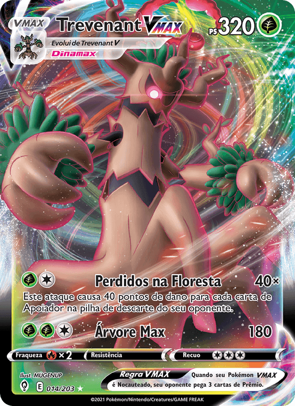Trevenant VMAX, card 14 from Céus em Evolução