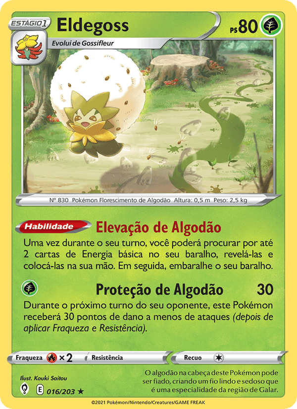 Eldegoss, carta 16 di Céus em Evolução