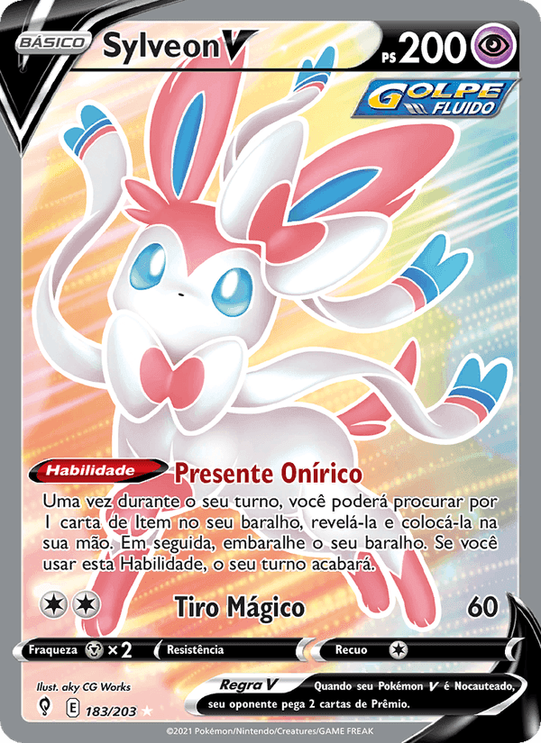 Sylveon V, card 183 from Céus em Evolução