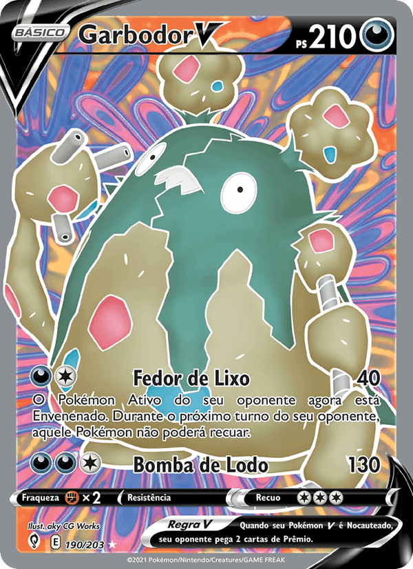 Garbodor V, carta 190 de Céus em Evolução