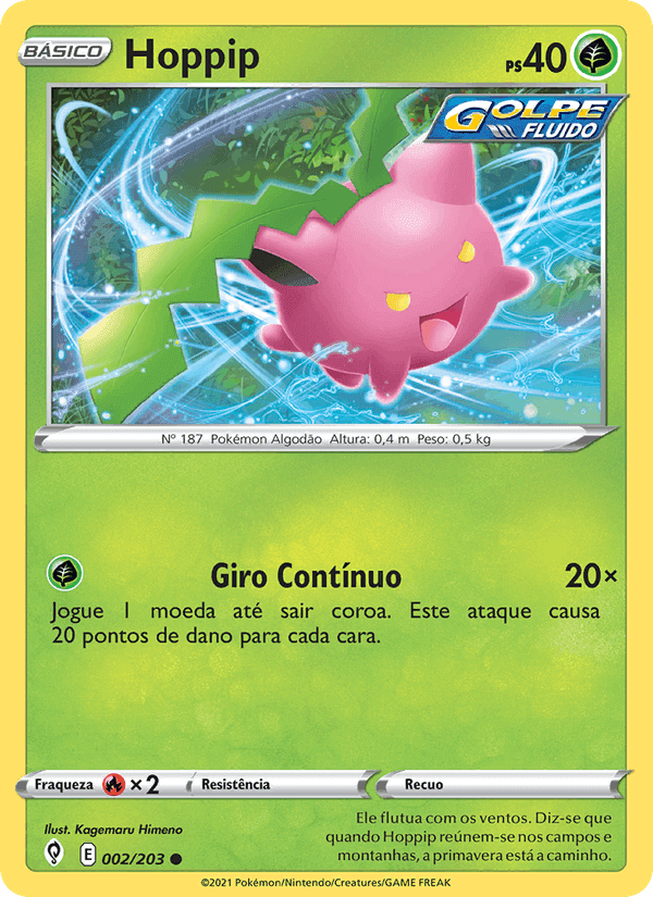 Hoppip, carta 2 de Céus em Evolução