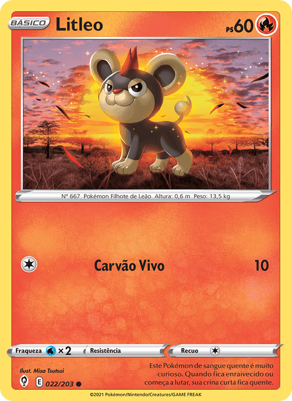 Litleo, carta 22 de Céus em Evolução