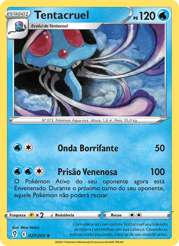 Tentacruel, card 27 from Céus em Evolução