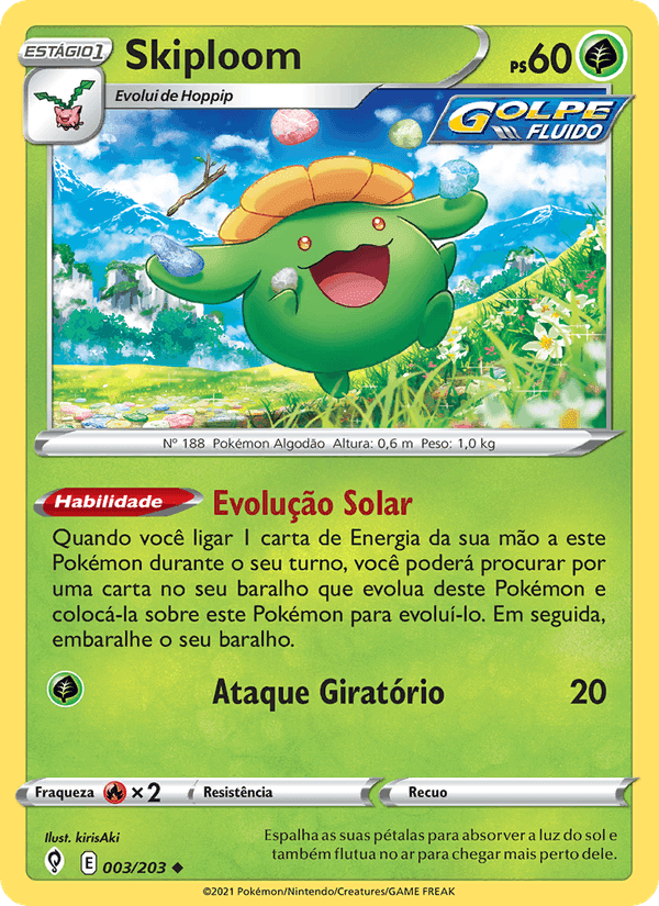 Skiploom, carta 3 de Céus em Evolução