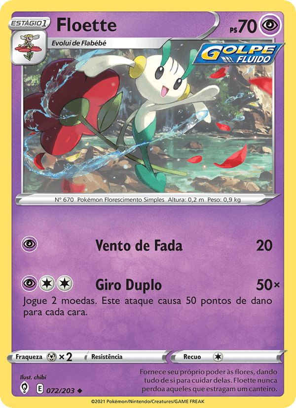 Floette, carta 72 de Céus em Evolução