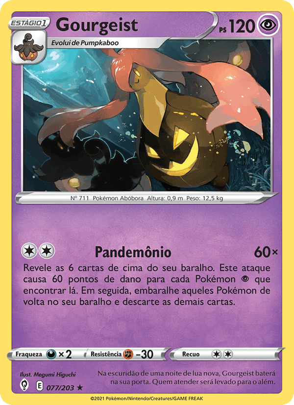 Gourgeist, carte 77 de Céus em Evolução