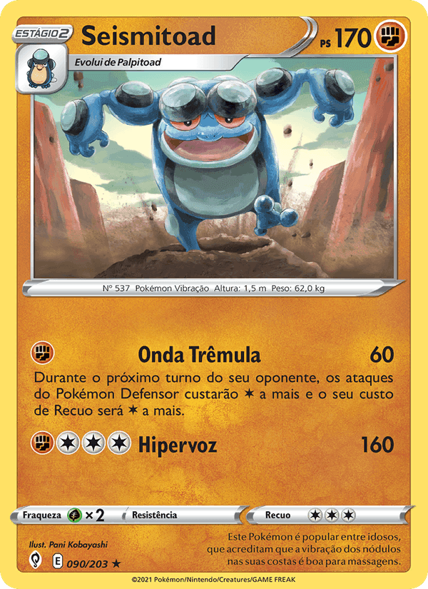 Seismitoad, carte 90 de Céus em Evolução
