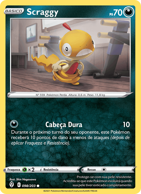 Scraggy, carta 98 de Céus em Evolução