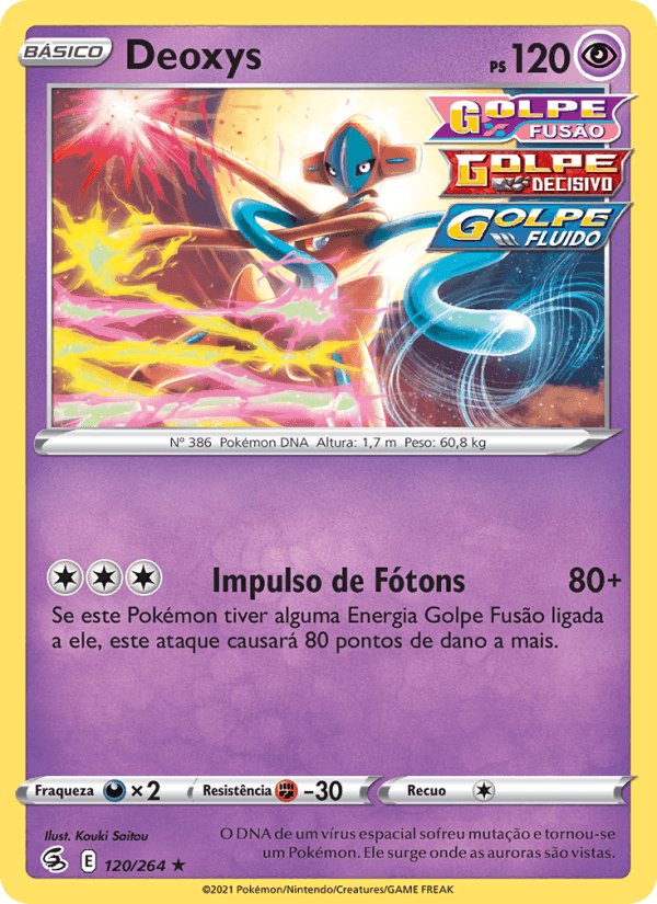 Deoxys, card 120 from Golpe Fusão