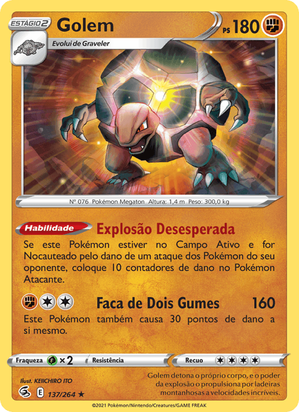 Golem, carta 137 de Golpe Fusão