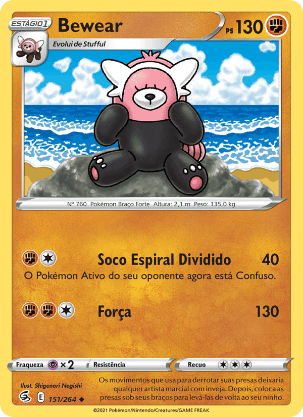 Bewear, card 151 from Golpe Fusão