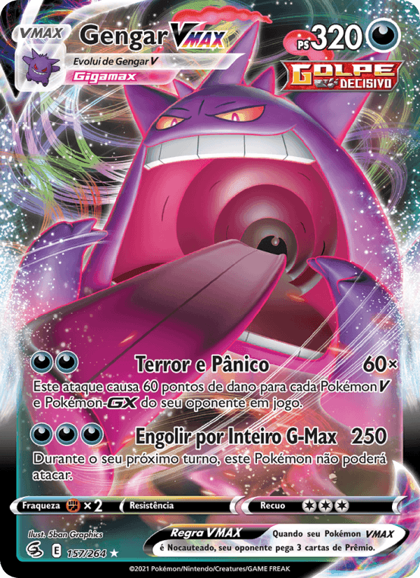 Gengar VMAX, carta 157 de Golpe Fusão