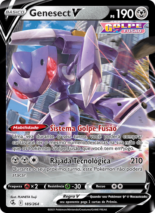 Genesect V, carta 185 de Golpe Fusão