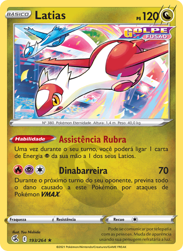 Latias, card 193 from Golpe Fusão