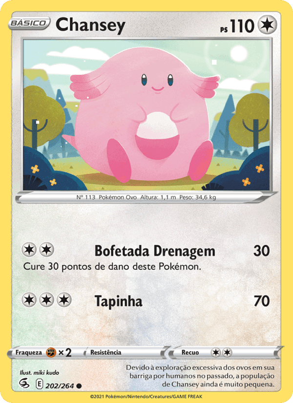 Chansey, carta 202 de Golpe Fusão