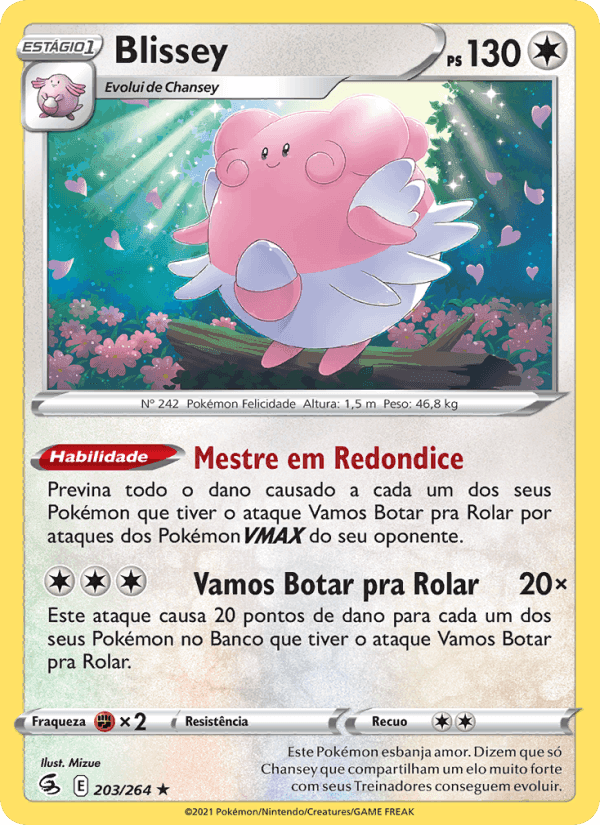Blissey, carta 203 de Golpe Fusão