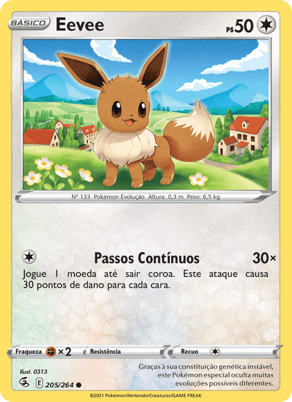 Eevee, carta 205 de Golpe Fusão