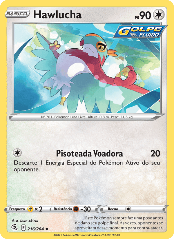 Hawlucha, carta 216 de Golpe Fusão