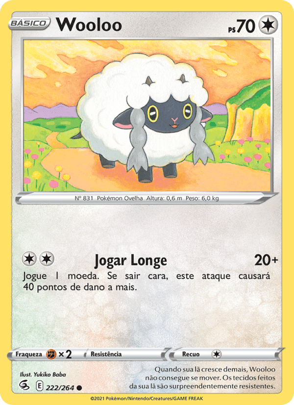 Wooloo, card 222 from Golpe Fusão