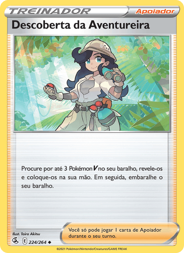 Descoberta da Aventureira, card 224 from Golpe Fusão