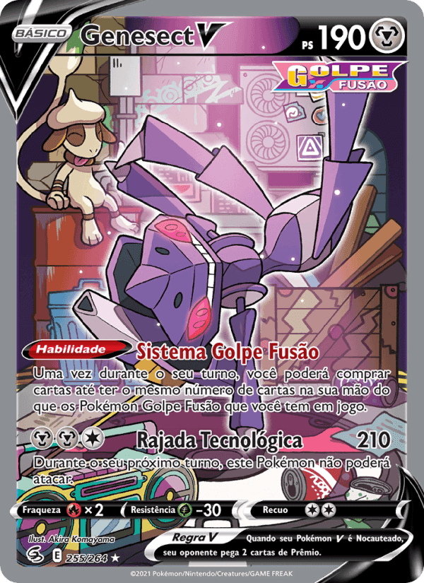 Genesect V, card 255 from Golpe Fusão