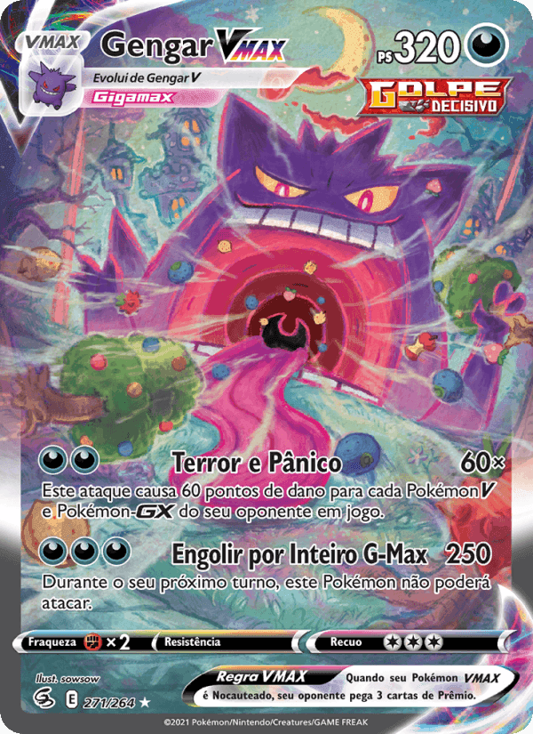 Gengar VMAX, carta 271 di Golpe Fusão