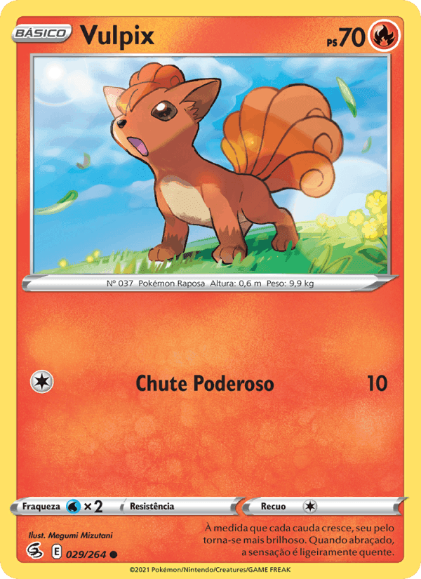 Vulpix, carta 29 de Golpe Fusão