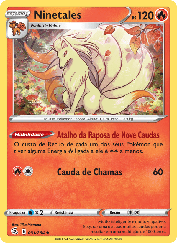 Ninetales, carta 31 di Golpe Fusão