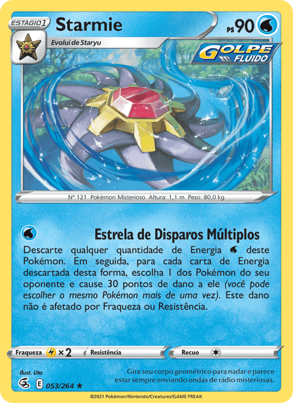 Starmie, carta 53 de Golpe Fusão