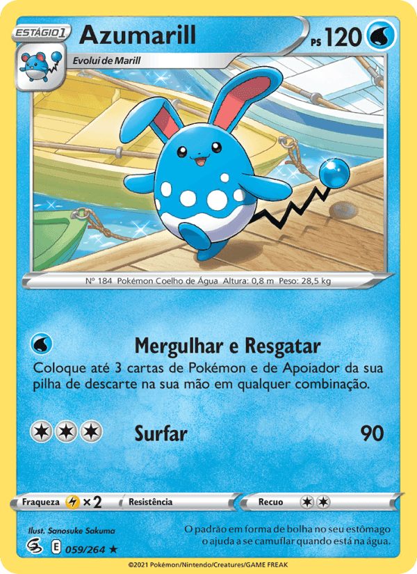 Azumarill, carta 59 di Golpe Fusão