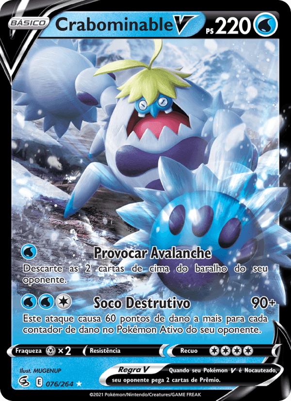 Crabominable V, card 76 from Golpe Fusão