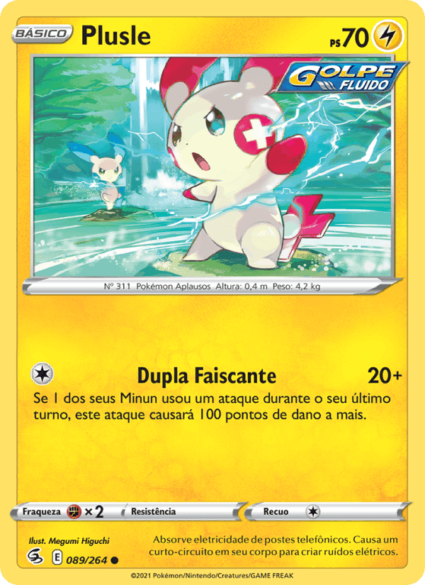 Plusle, carte 89 de Golpe Fusão