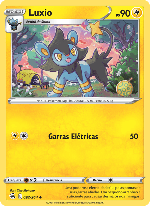 Luxio, carta 92 de Golpe Fusão