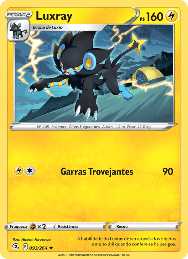 Luxray, carta 93 de Golpe Fusão