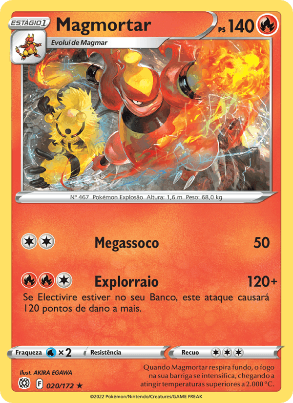 Magmortar, carta 020 de Astros Cintilantes