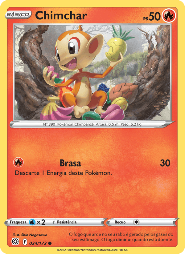 Chimchar, carta 024 de Astros Cintilantes