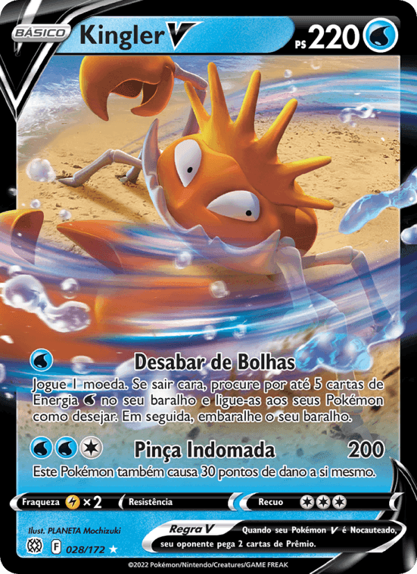 Kingler V, carta 028 de Astros Cintilantes