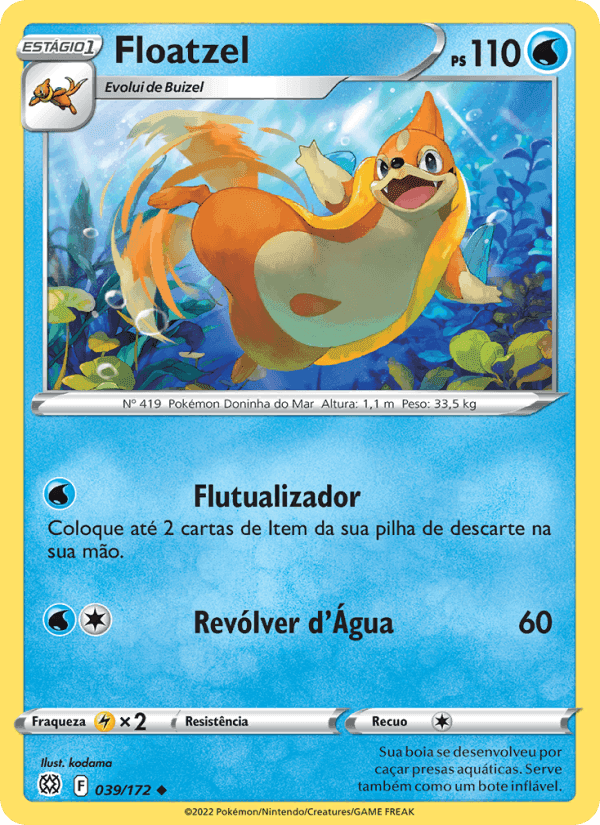 Floatzel, carta 039 di Astros Cintilantes