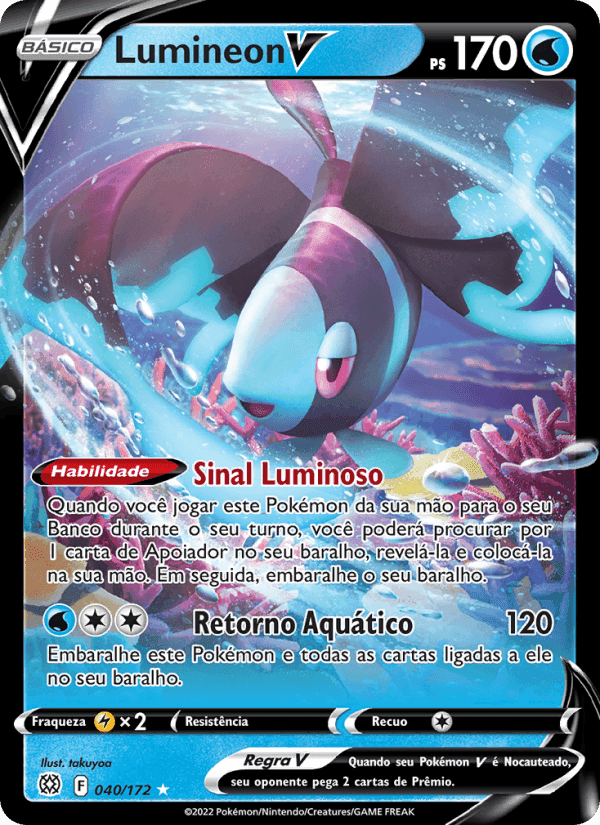 Lumineon V, carta 040 de Astros Cintilantes