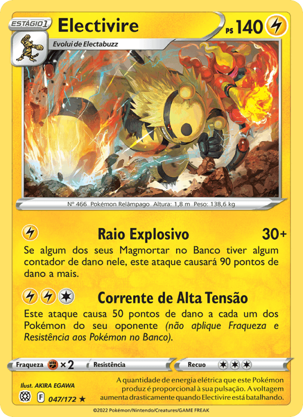 Electivire, carta 047 de Astros Cintilantes