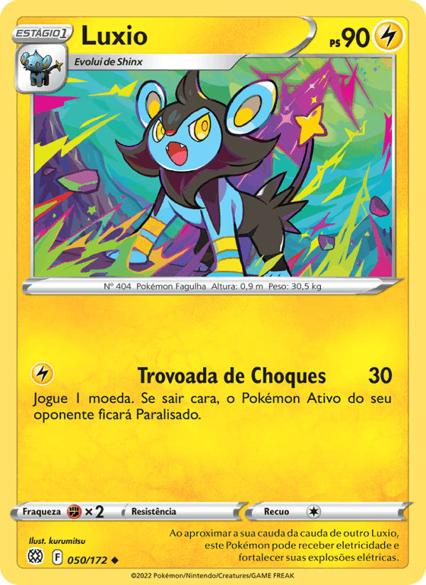 Luxio, carta 050 di Astros Cintilantes