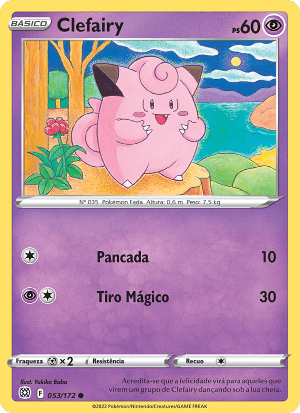 Clefairy, carta 053 de Astros Cintilantes