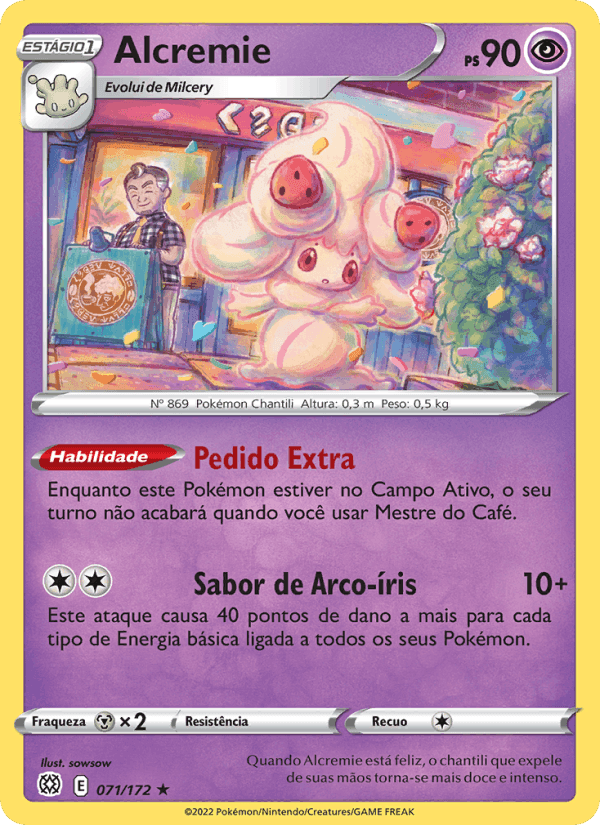 Alcremie, carta 071 de Astros Cintilantes